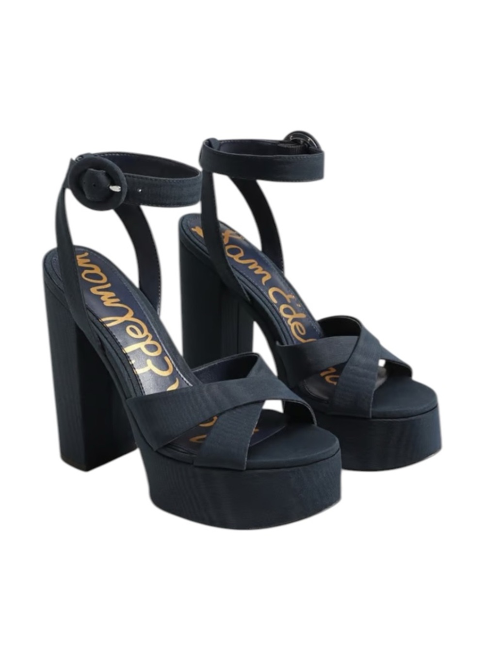 NEW!!SAM EDELMAN SAVANNAH PLATFORM SANDALS - BLUE -Sz 9